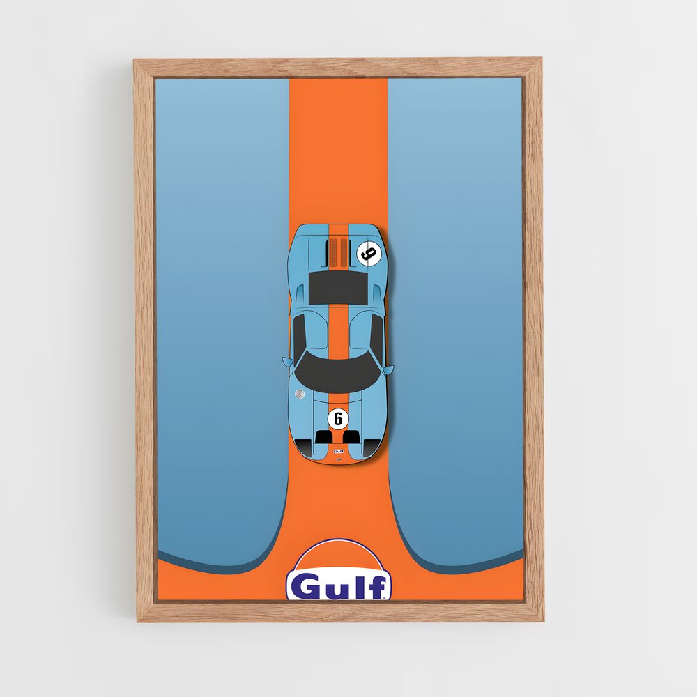 Poster Gt40 Victory Lap – affiche Ford (vue 4)
